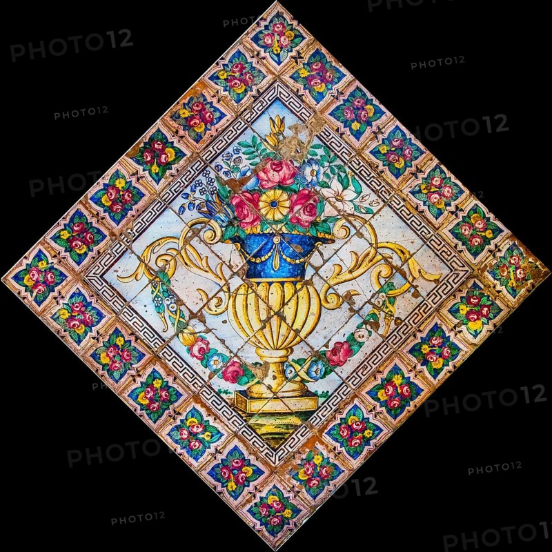 Majolica tiles in the Chiesa della Purita