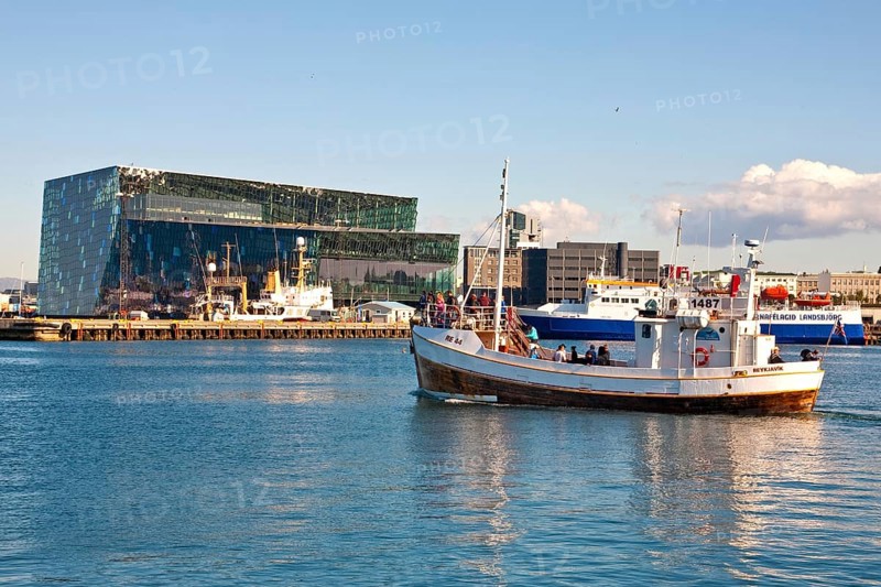 Harbour with Harpa Concert Hall