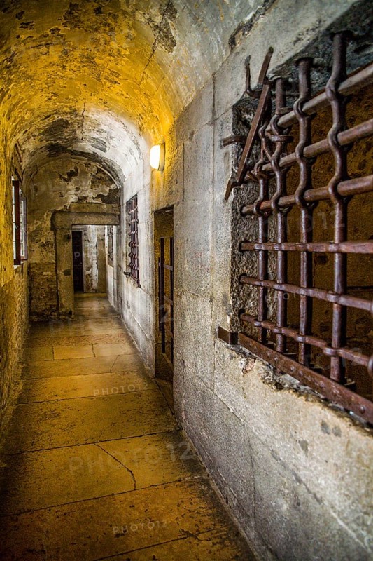 Prison connected by the Bridge of Sighs