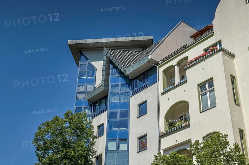 Old and new building