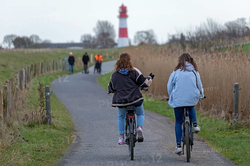 Walkers and cyclists
