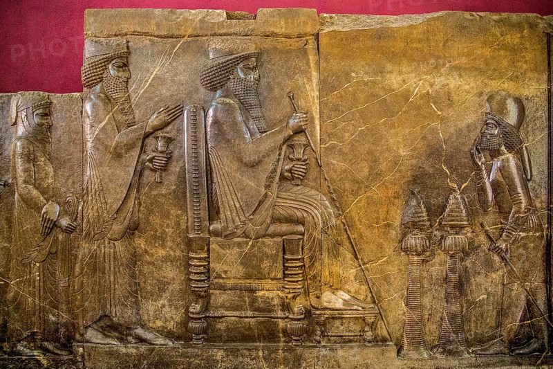 Great King Darius I the Great. Prince Xerxes