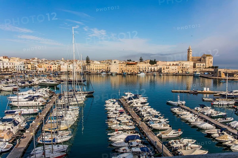 View of marina and old town