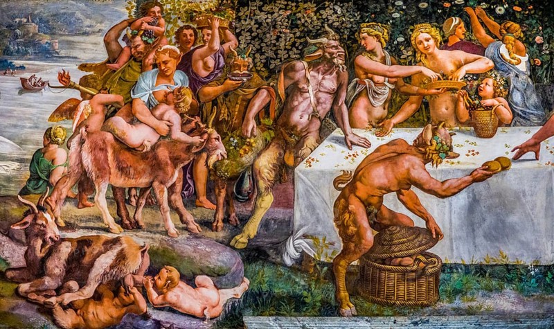 Chamber of Cupid and Psyche with erotic depictions