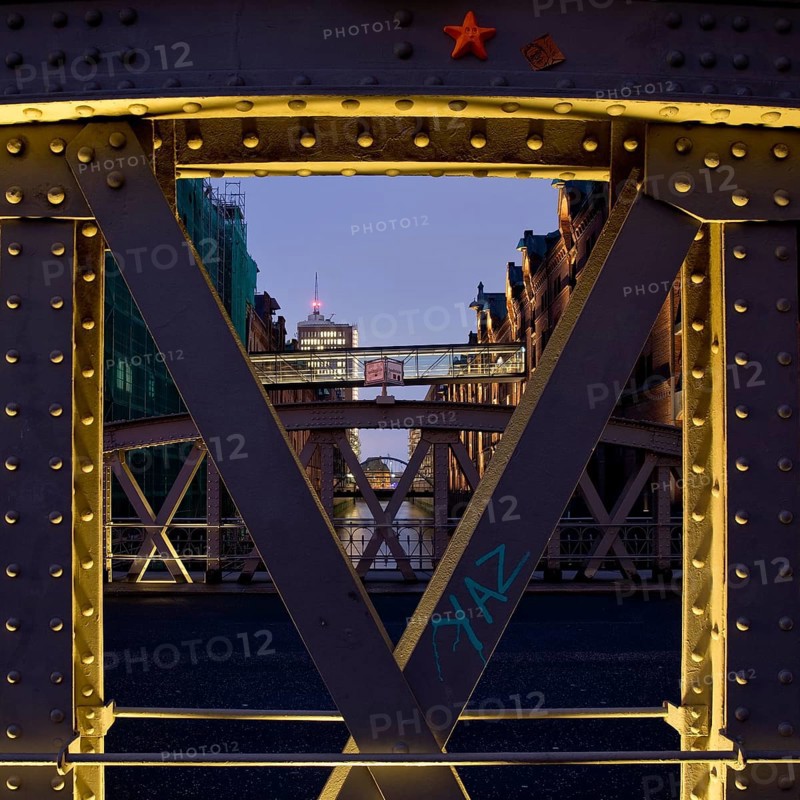 View from the Sand Bridge to Columbus House in the evening