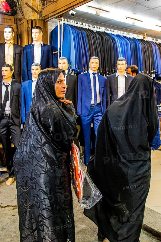 Colourful clothing shops