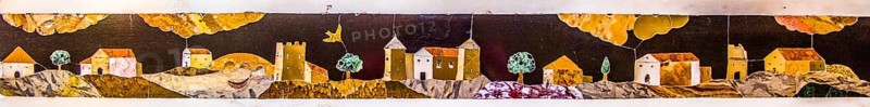 Altar impresses with beautiful marble inlay work showing Christian motifs