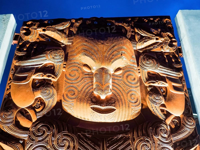 Maori carving in Rotorua