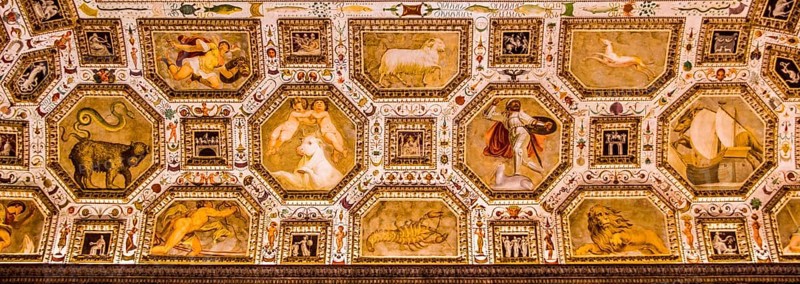 Bartolomeo Ridofi: Ceiling painting Room of the Fermament
