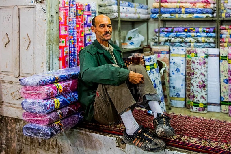 Colourful clothing shops