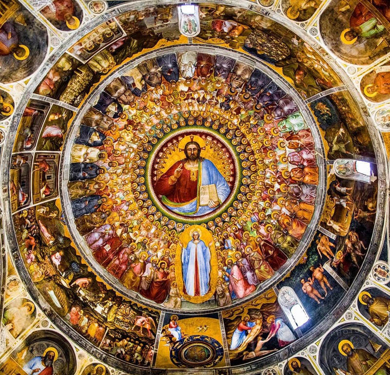 Dome fresco: Jesus as Pantocrator