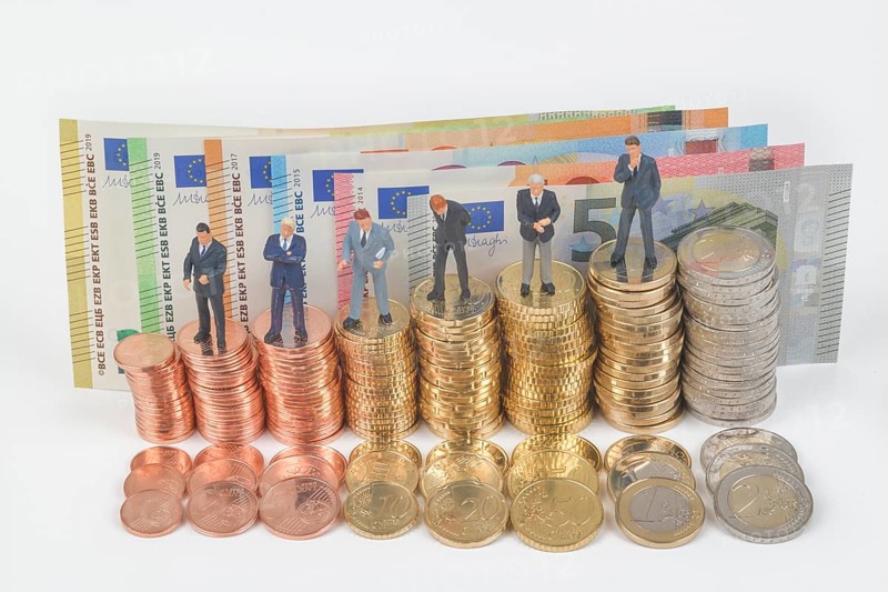 Stacks of coins