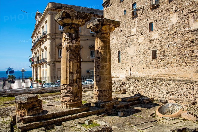 Columns of the 6th century Temple of Neptune Taranto