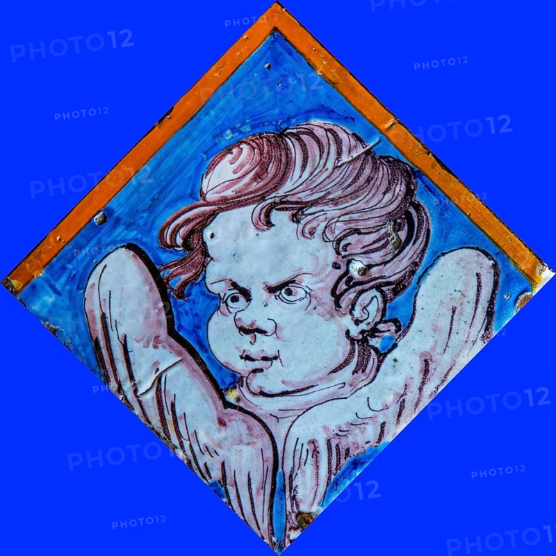 Majolica tiles in the Chiesa della Purita