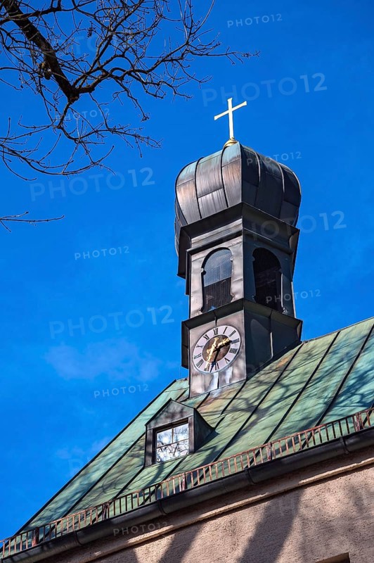 Onion Church Tower with Clock