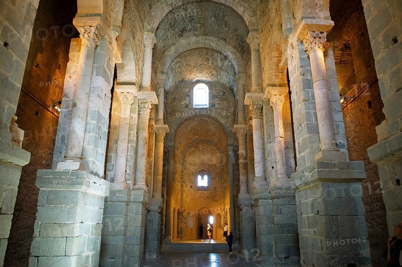 Barrel vault in the monastery of Sant Pere de Rodes