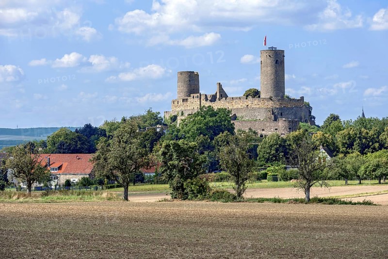 Ruins of the medieval Stauferburg Muenzenberg