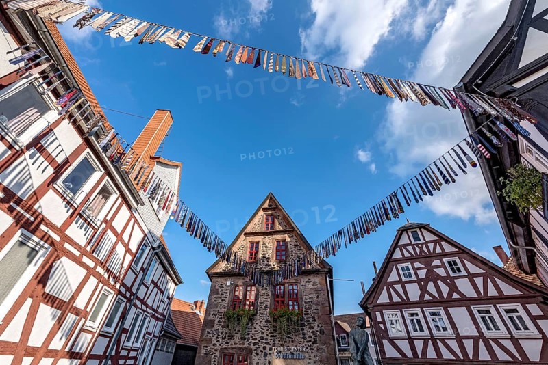Ties hung on a leash from an action for peace by Soroptimist International