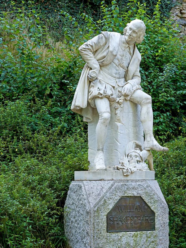 William Shakespeare Monument in the Park on the Ilm