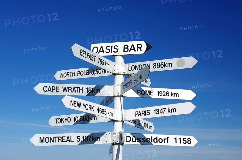 Signposts in the North West of Scotland