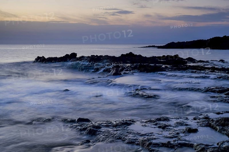 Sunrise on the coast near Corralejo