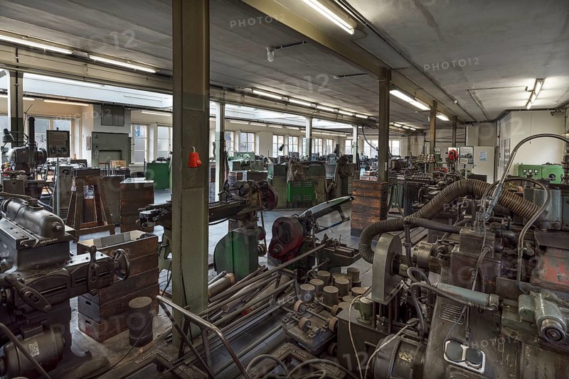 Turning shop of a former valve factory