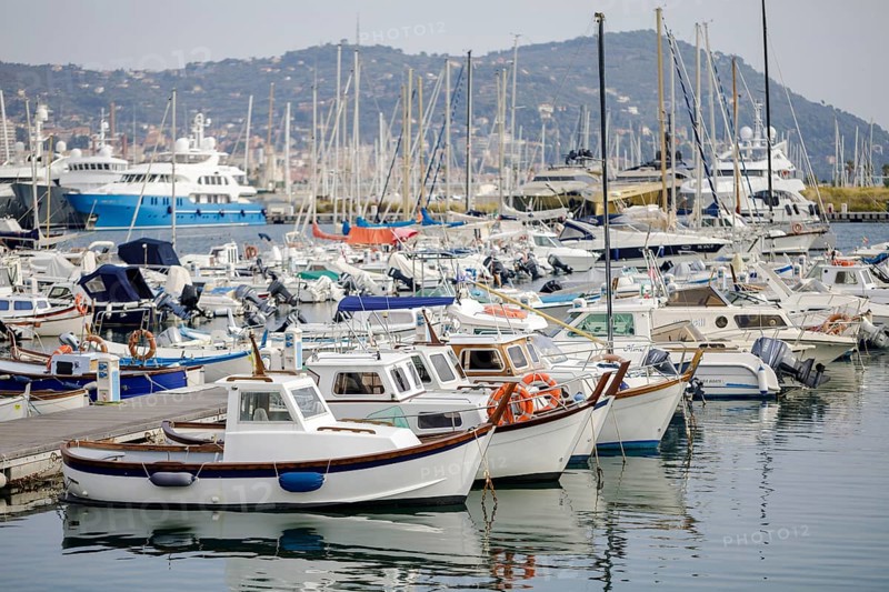 Harbour with small boats in Porto Maurizio