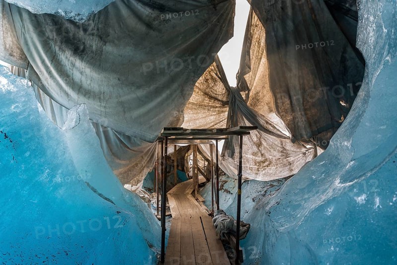 Ice grotto of the Rhone glacier