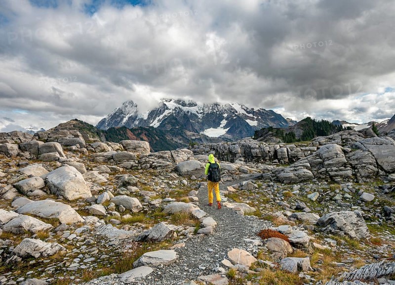 Hikers on trail on Table Mountain