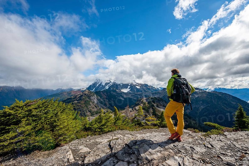 Hikers on trail on Table Mountain
