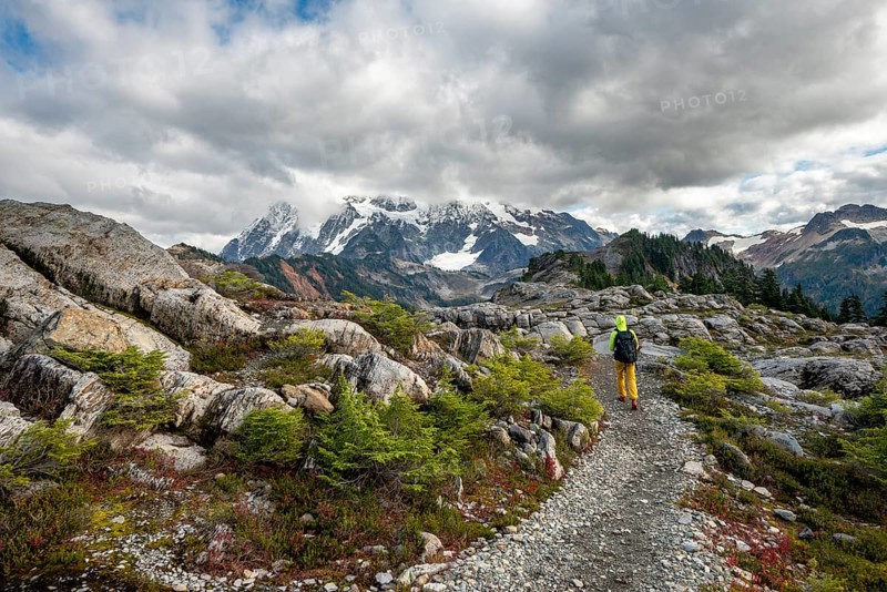 Hikers on trail on Table Mountain
