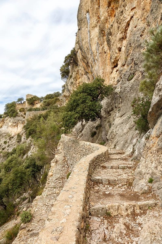 Steps to Castell dAlaro Castle Path Hike Vacation Travel Travel in Majorca
