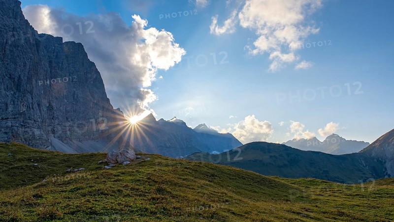 Sunset over the Vomper Kette