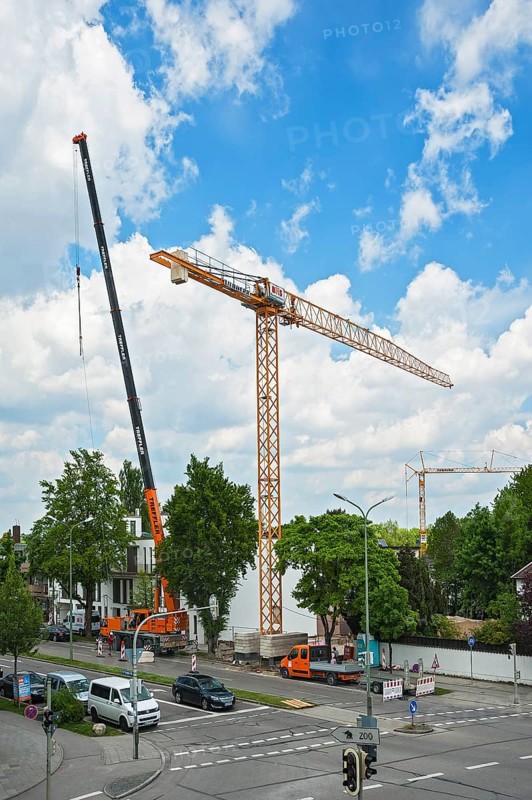 A crane being erected