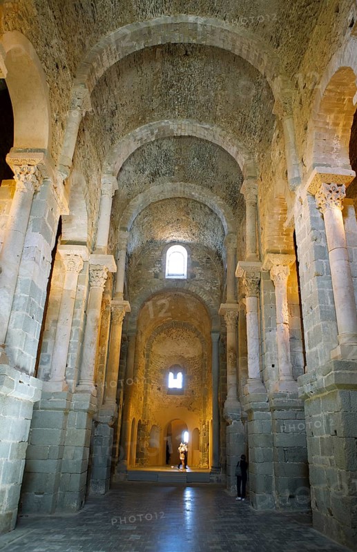 Barrel vault in the monastery of Sant Pere de Rodes