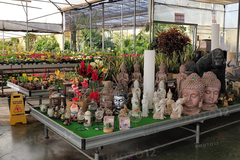 Stone figures in nursery
