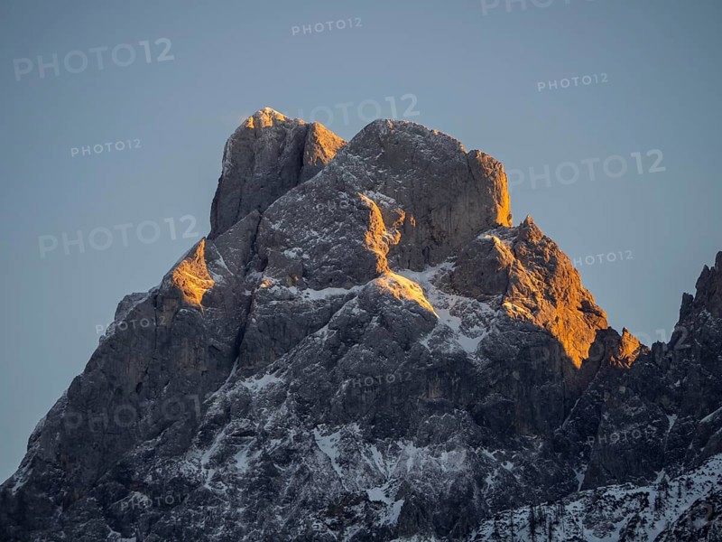 Summit in the evening light