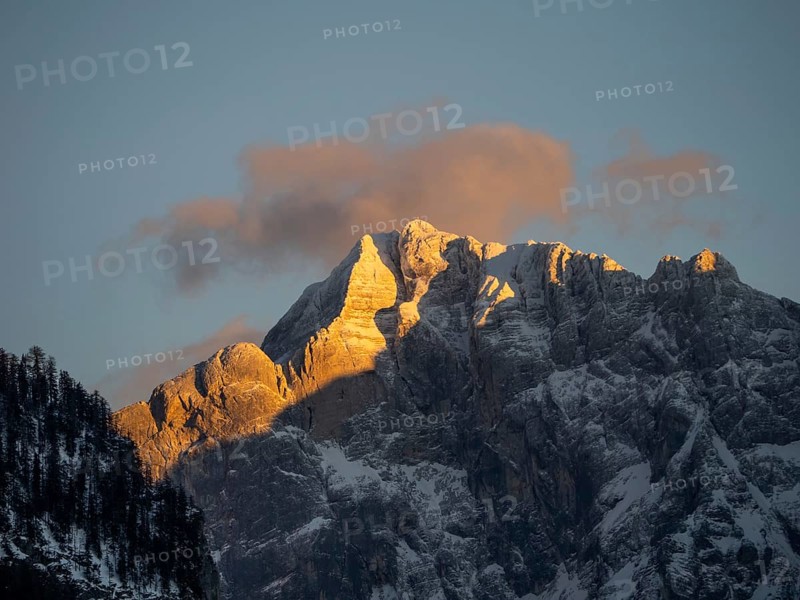 Summit of the Hochtor Group in the evening light