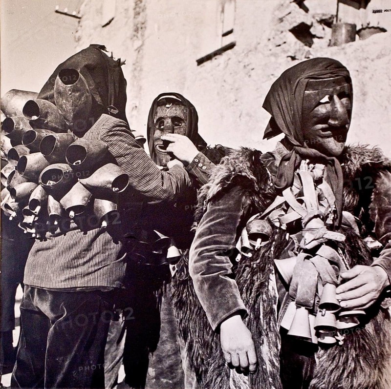 Kaneval masks of shepherds and farmers of Barbagia