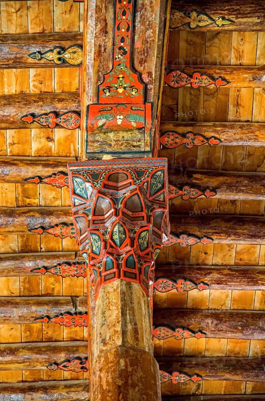 Largest wooden pillared mosque in Turkey