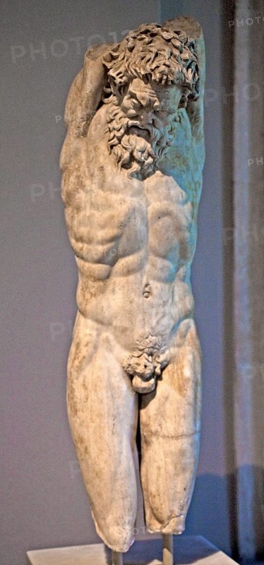 Roman statue of the satyr Marsyas