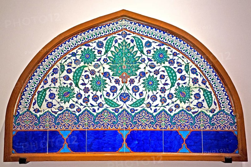 Iznik tile from the 15th century in the Tile Pavilion