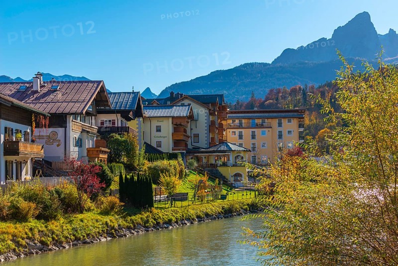 Pensions and hotels on the Berchtesgadener Ache