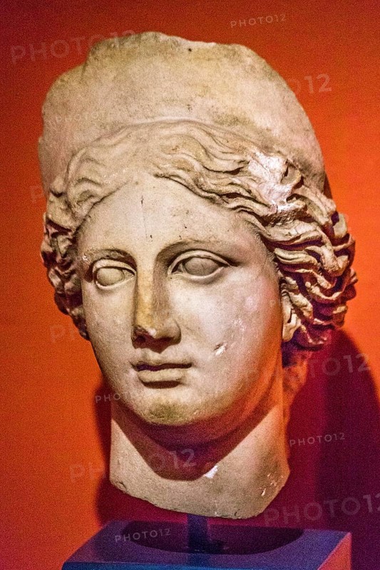 Marble head of a woman
