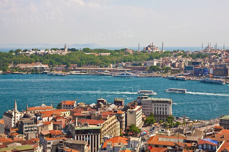 Panoramic view of Topkapi and Hagia Sophia