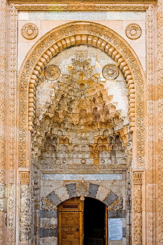 Largest wooden pillared mosque in Turkey