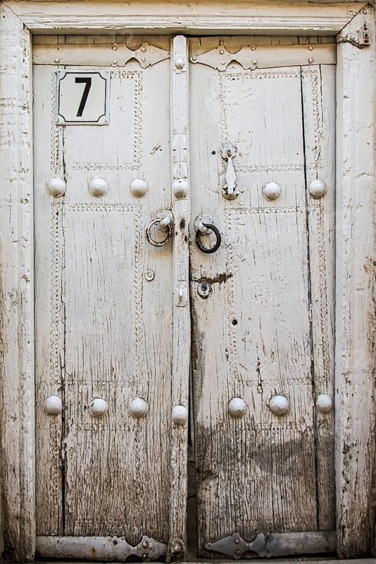 Artfully decorated doors and gates