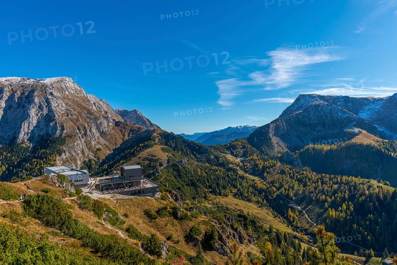 Jenner mountain station with panorama restaurant Jenneralm