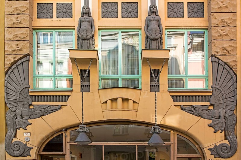 Art Nouveau House Entrance