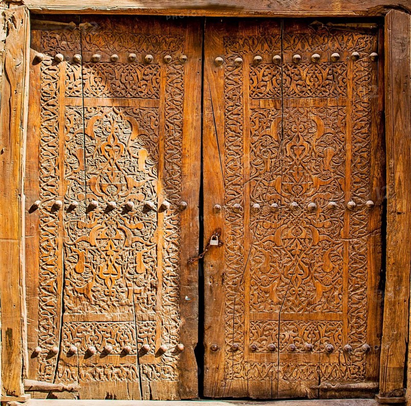 Artfully decorated doors and gates